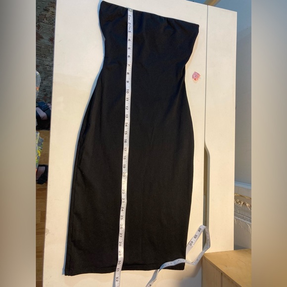 House of CB London Vintage Jersey Knit Strapless Mini Dress Black Small/Medium - Picture 7 of 10